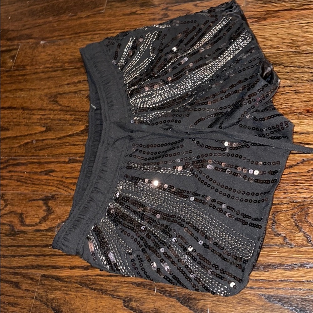 Sequin black shorts size Small